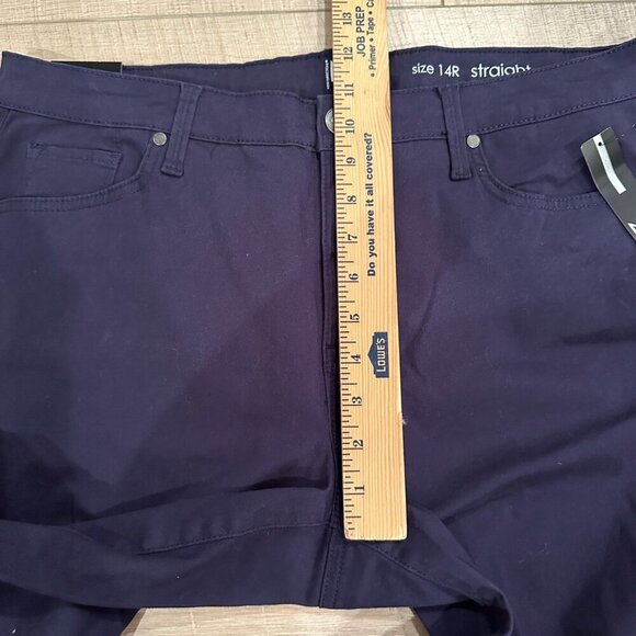 NEW DIRECTIONS WOMENS BLUE STRAIGHT LEG PANTS 14R NEW - Picture 10 of 12